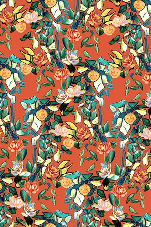 大牌风印花华亿平台图片