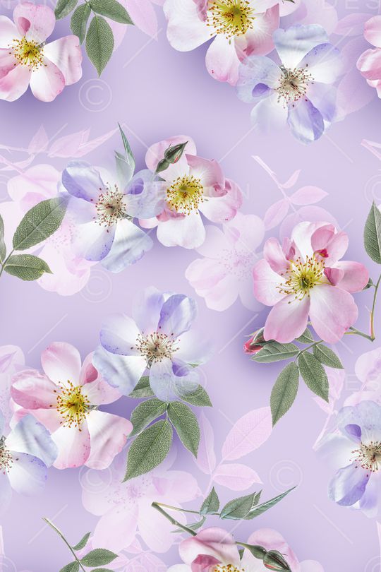 清爽底花卉印花华亿平台图片