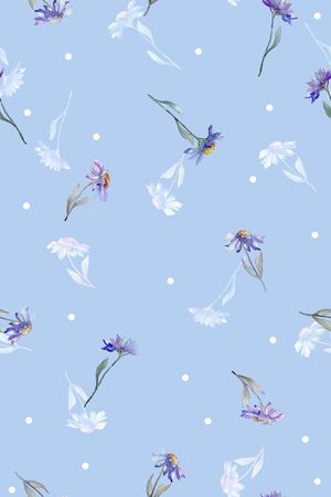 清爽底花卉印花华亿平台图片