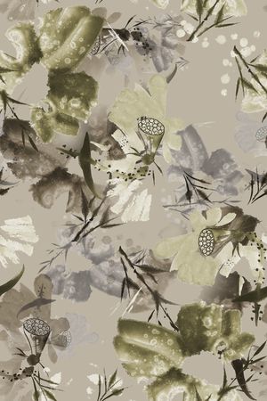 水墨风印花华亿平台图片