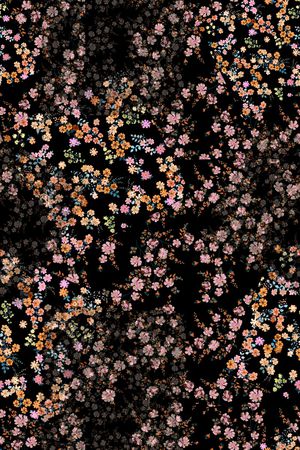 几何花卉印花华亿平台图片