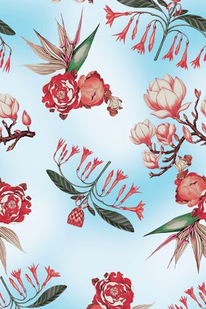 花卉印花华亿平台图片