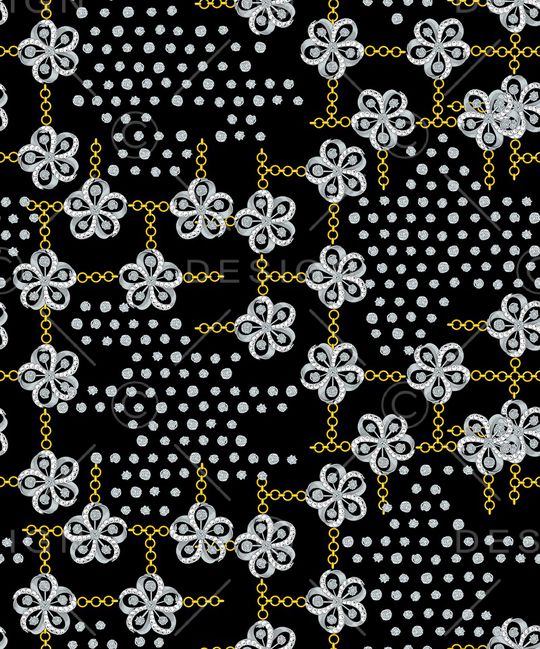 连衣裙印花华亿平台图片