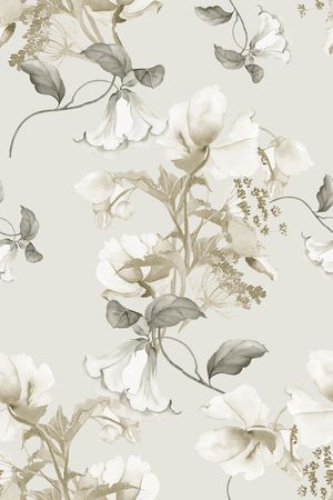 清爽底花卉印花华亿平台图片