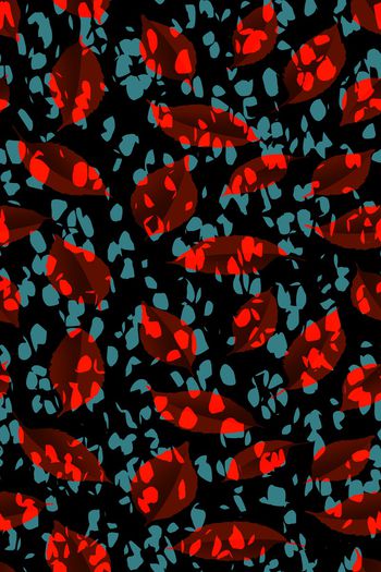 几何花卉印花华亿平台图片