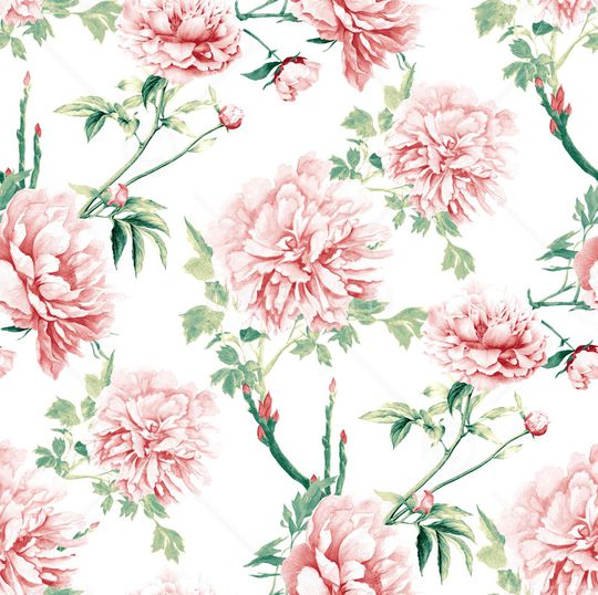 花卉蝴蝶印花华亿平台图片