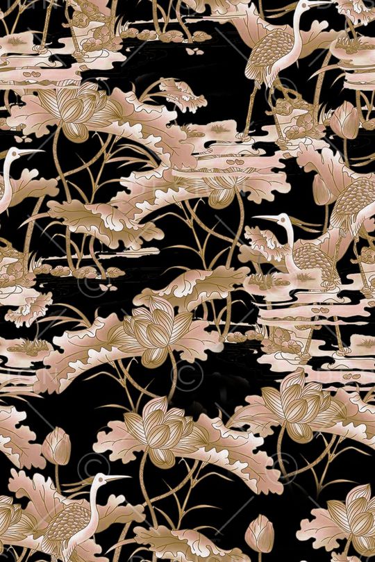 荷花印花华亿平台图片