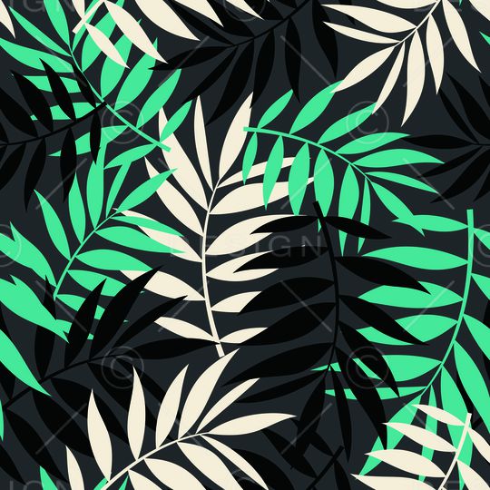 绿植树叶印花华亿平台图片