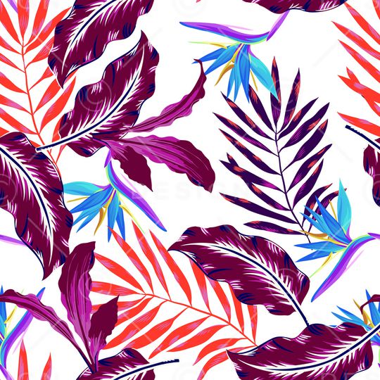 绿植树叶印花华亿平台图片