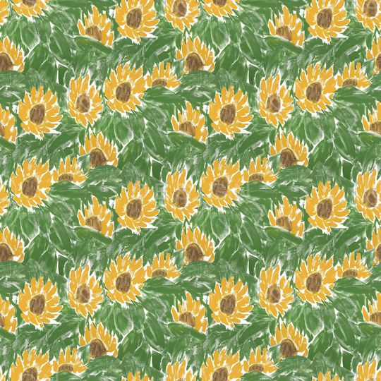 向日葵印花华亿平台图片