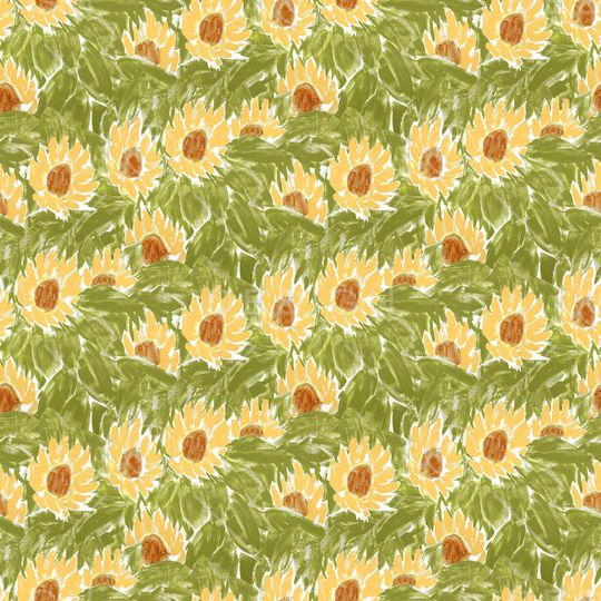 向日葵印花华亿平台图片