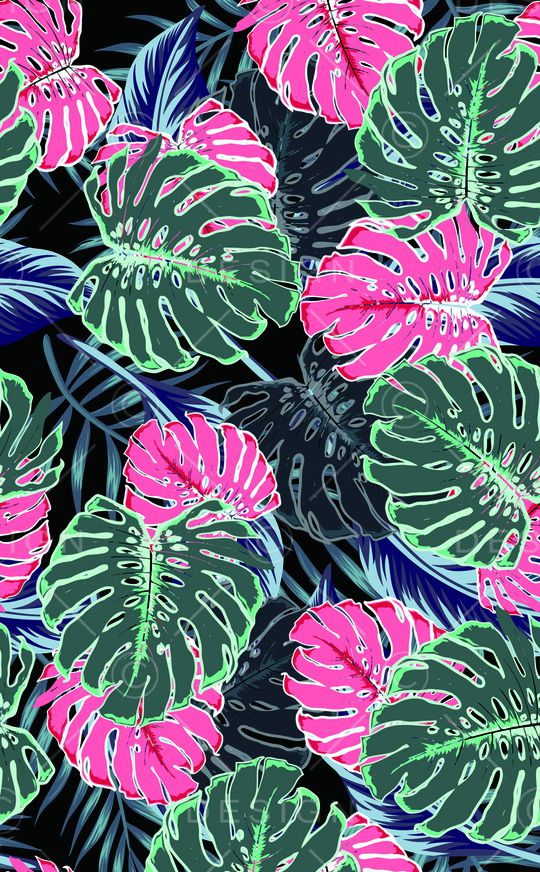 绿植树叶印花华亿平台图片