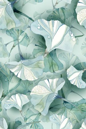 清爽底花卉印花华亿平台图片