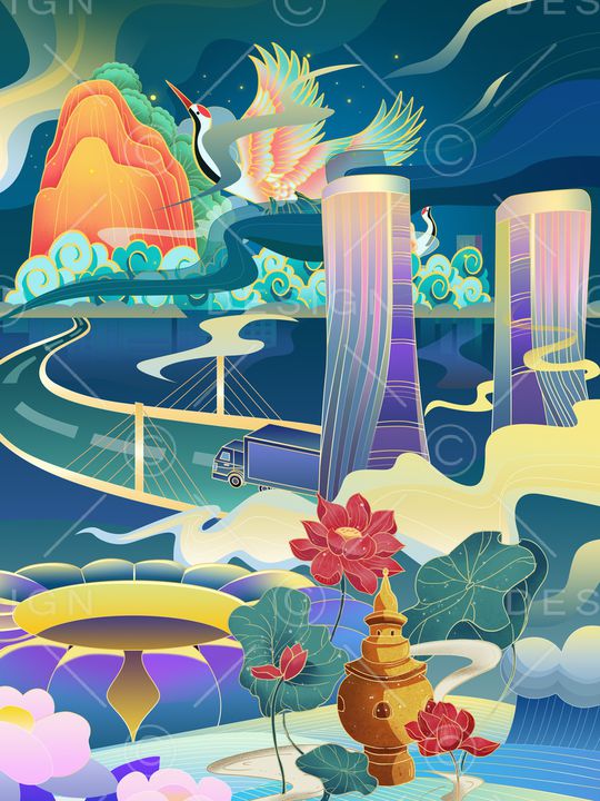 定位花印花华亿平台图片