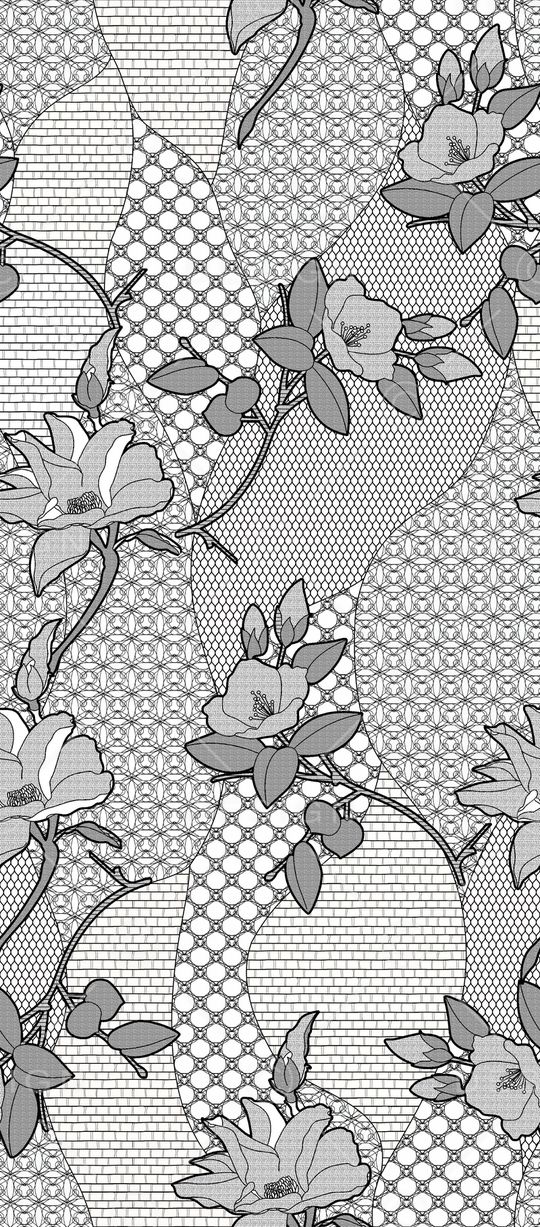 黑白华亿平台印花华亿平台图片