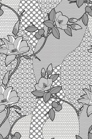 黑白华亿平台印花华亿平台图片