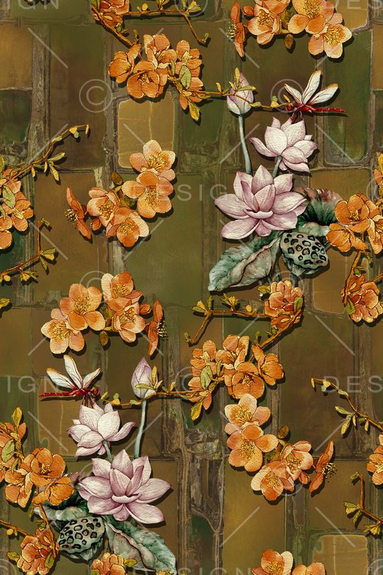 中国风印花华亿平台图片