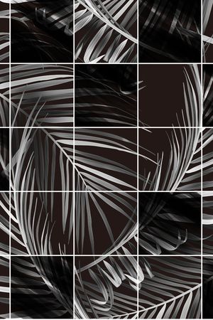 黑白华亿平台印花华亿平台图片