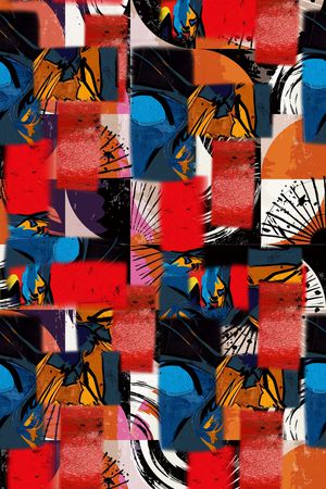 几何印花华亿平台图片