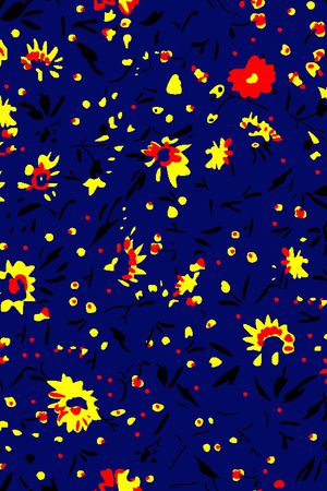 连衣裙印花华亿平台图片