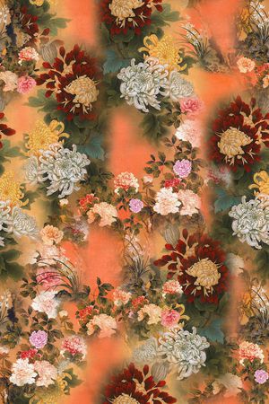 菊花印花华亿平台图片