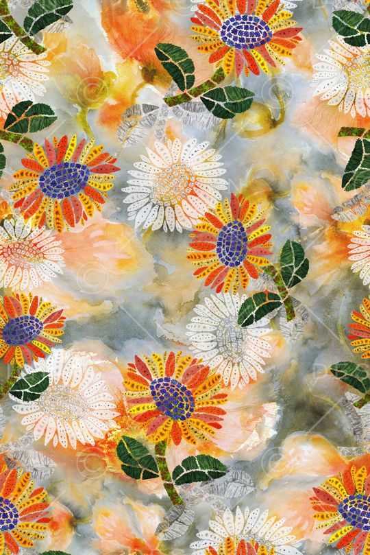 绿植树叶印花华亿平台图片