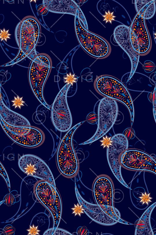 黑底花卉印花华亿平台图片