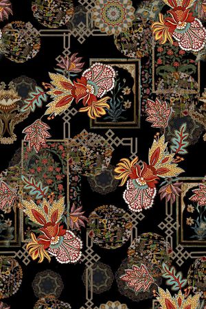 民族风印花华亿平台图片