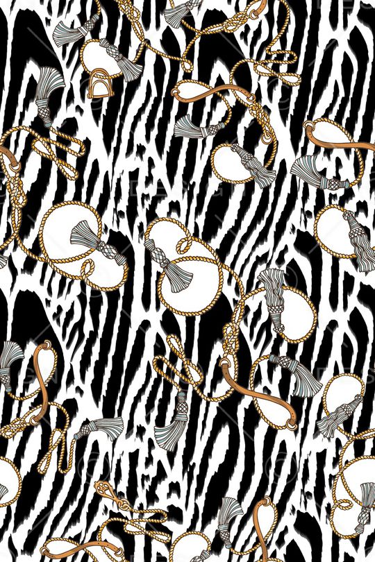 斑马纹印花华亿平台图片