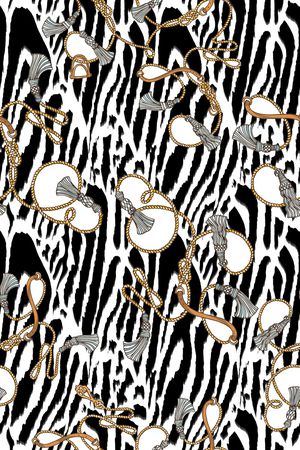 斑马纹印花华亿平台图片