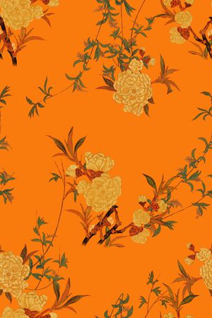 绿植树叶印花华亿平台图片