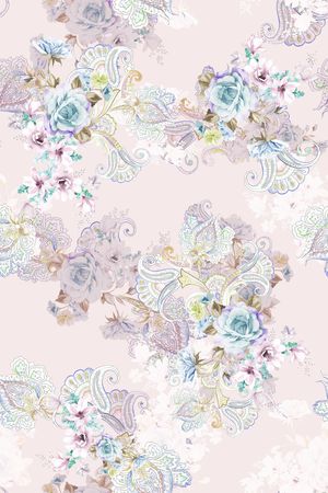 佩斯利印花华亿平台图片