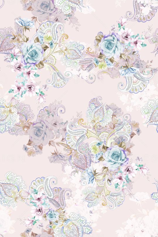 佩斯利印花华亿平台图片