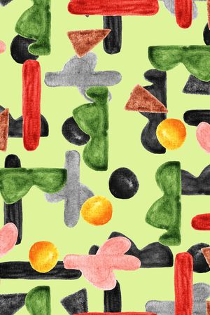 几何印花华亿平台图片