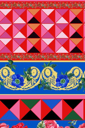 几何印花华亿平台图片