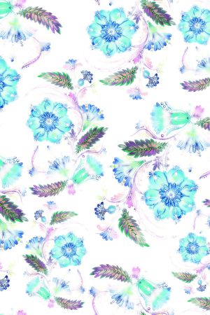 绿植树叶印花华亿平台图片