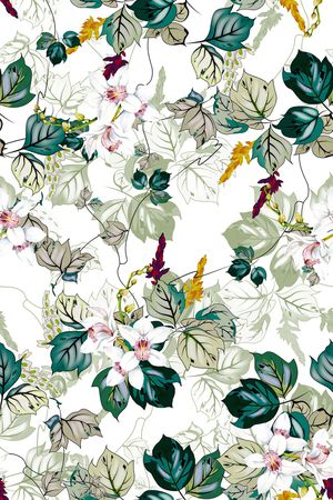 绿植树叶印花华亿平台图片