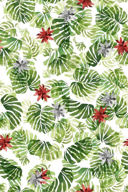 绿植树叶印花华亿平台图片