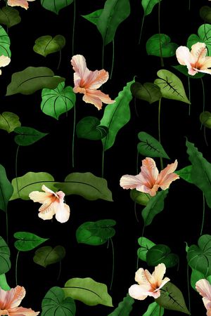 绿植树叶印花华亿平台图片