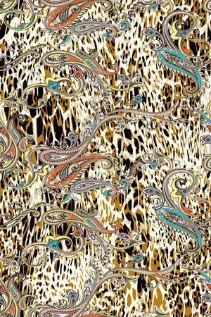 豹纹印花华亿平台图片