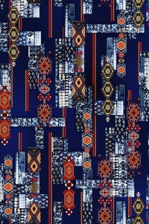 几何印花华亿平台图片