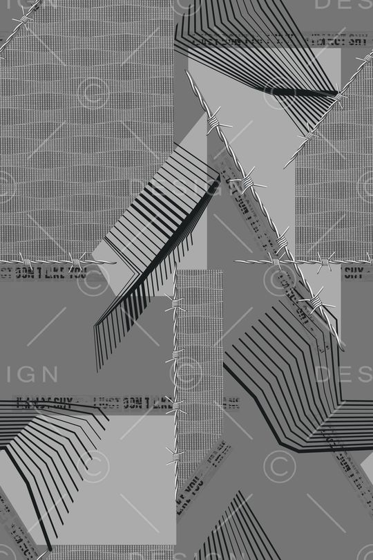 线条印花华亿平台图片