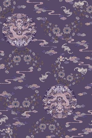 中国风印花华亿平台图片