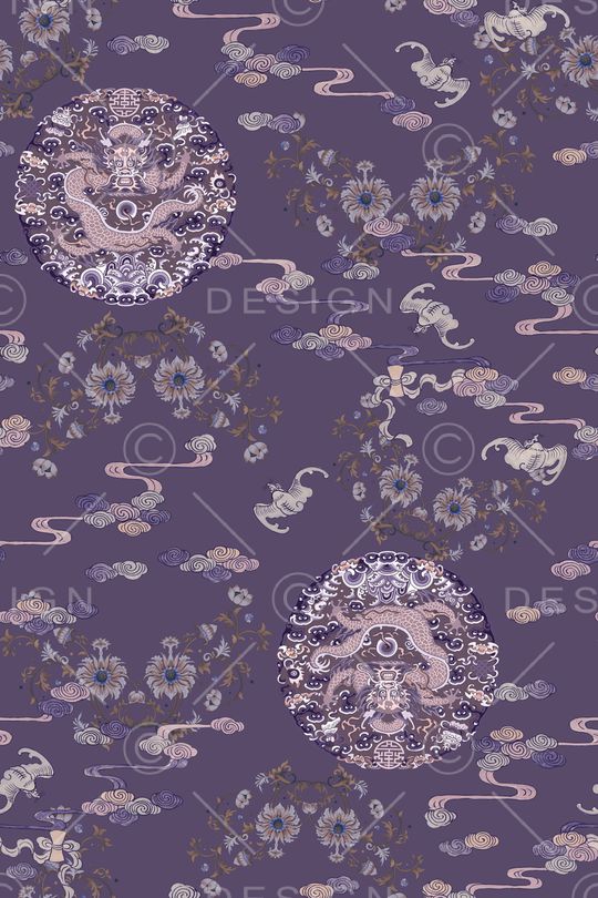 中国风印花华亿平台图片