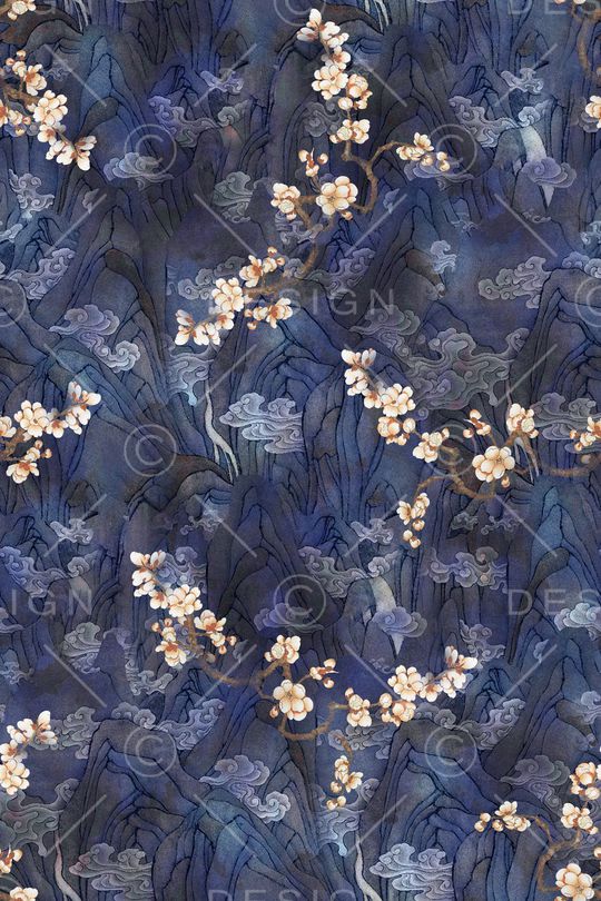 中国风印花华亿平台图片