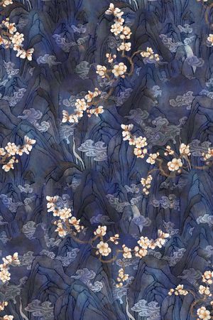 中国风印花华亿平台图片