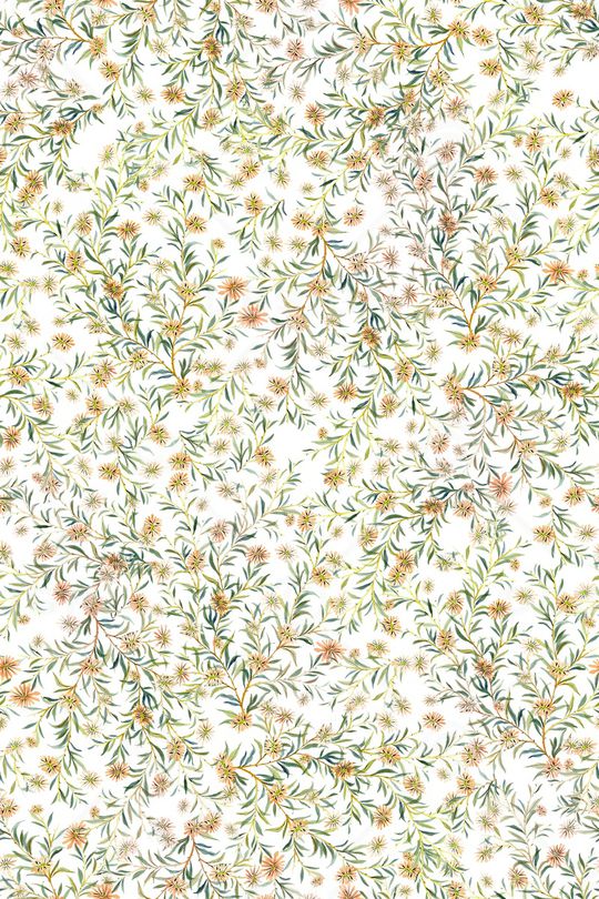 清爽底花卉印花华亿平台图片