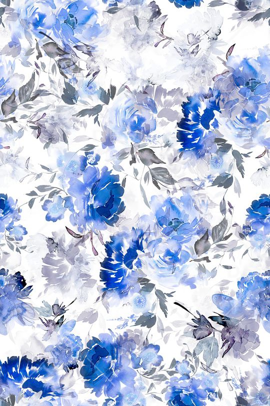 清爽底花卉印花华亿平台图片