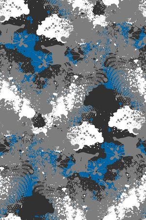 抽象男装印花华亿平台图片