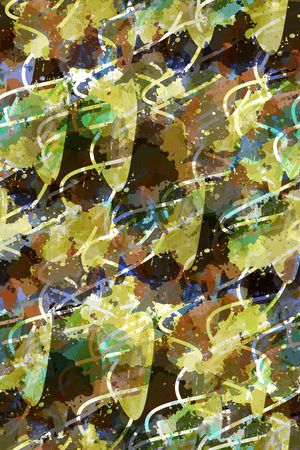 抽象男装印花华亿平台图片